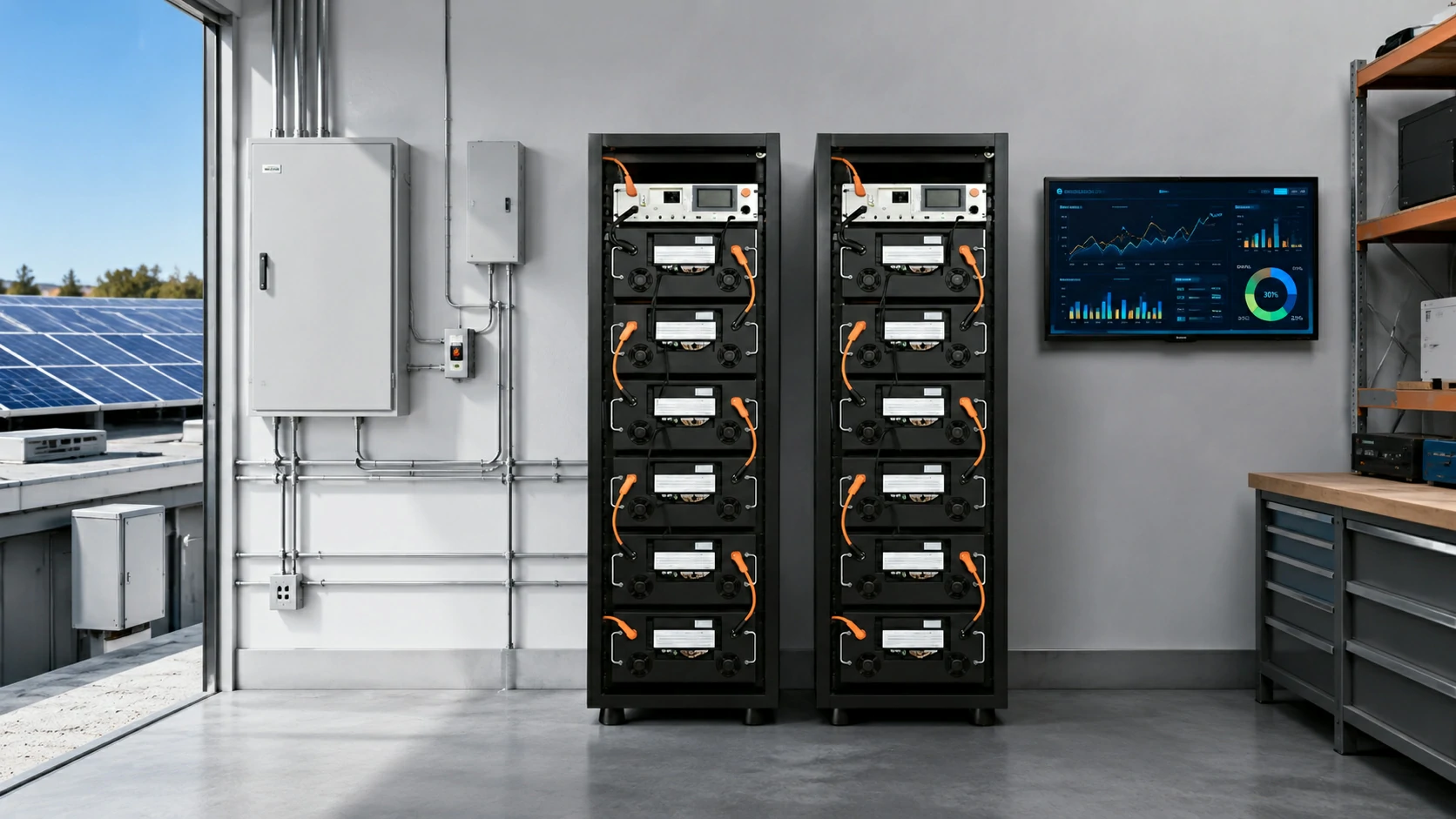 180 kwh battery system for smart energy storage