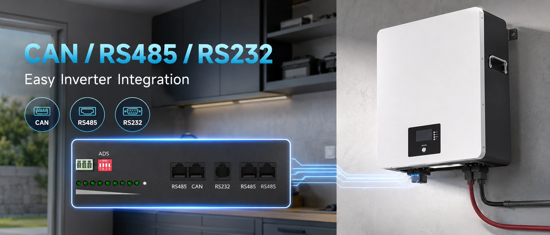 48v 200ah powerwall battery can rs485 rs232 communication