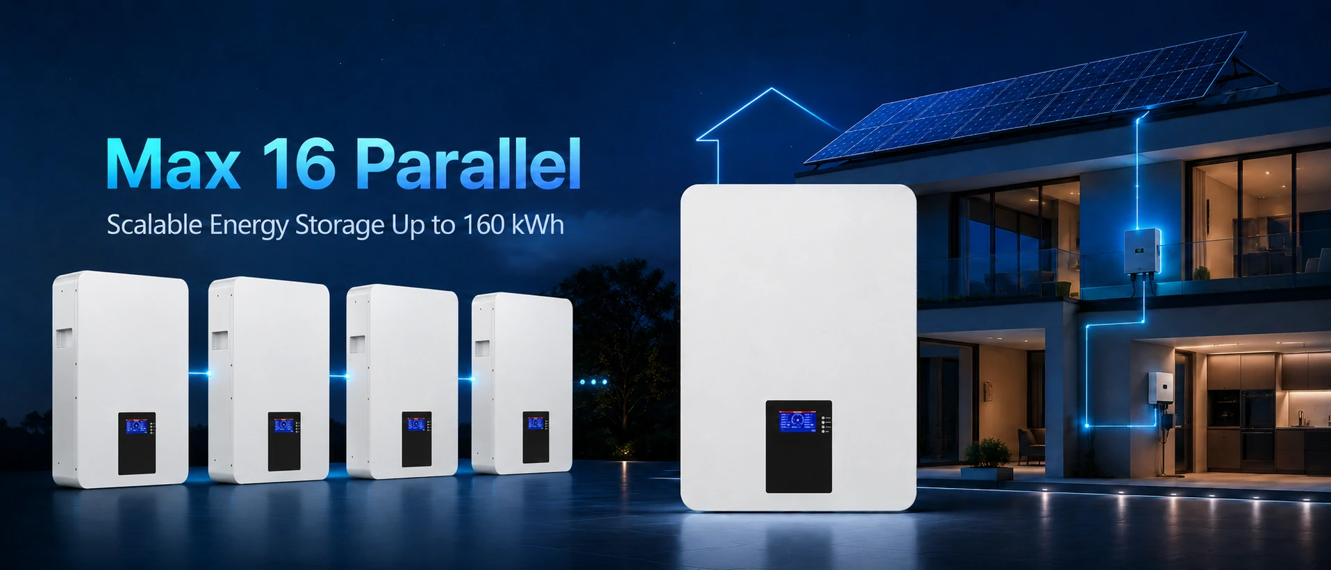 Avepower Настенный аккумулятор с возможностью параллельного подключения до 16 разъемов.