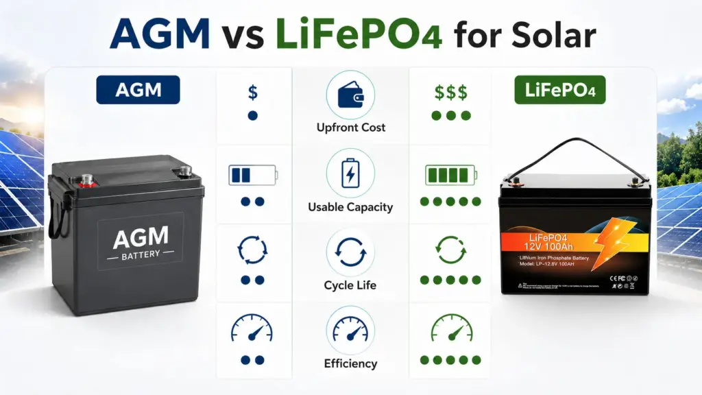 agm vs lifepo4 batteries for solar