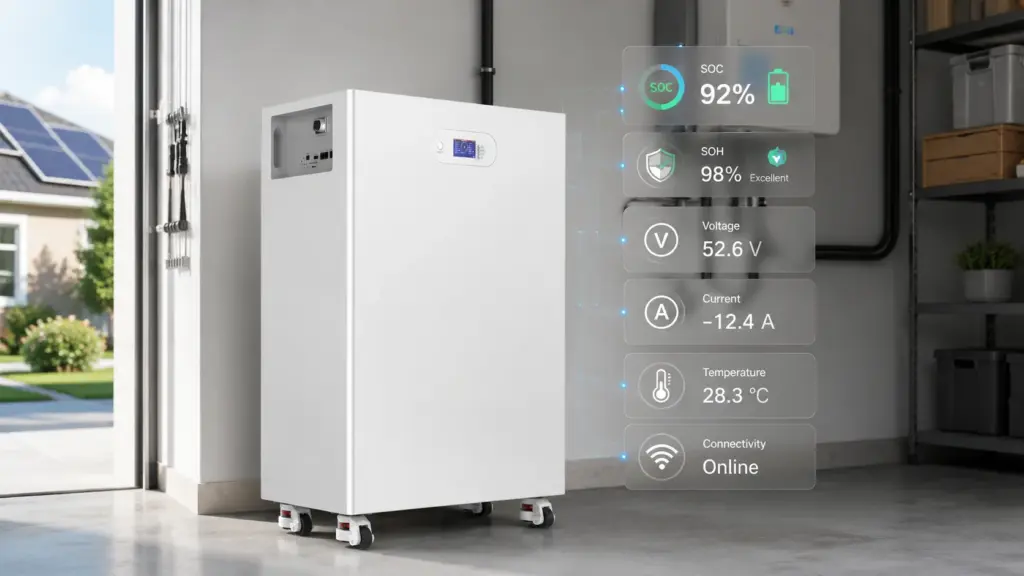 battery monitoring system for home solar storage