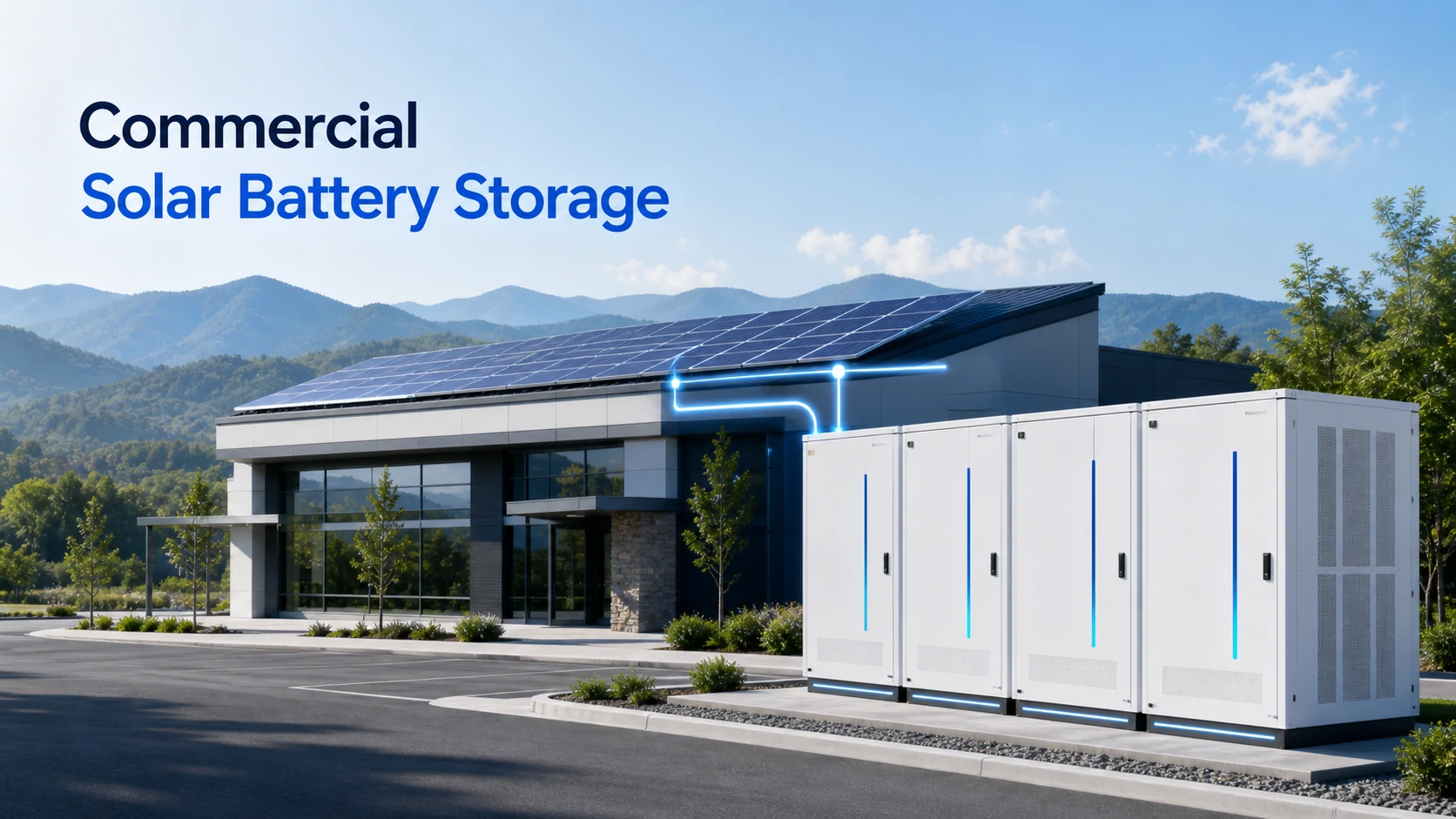 commercial solar battery storage solutions near asheville nc