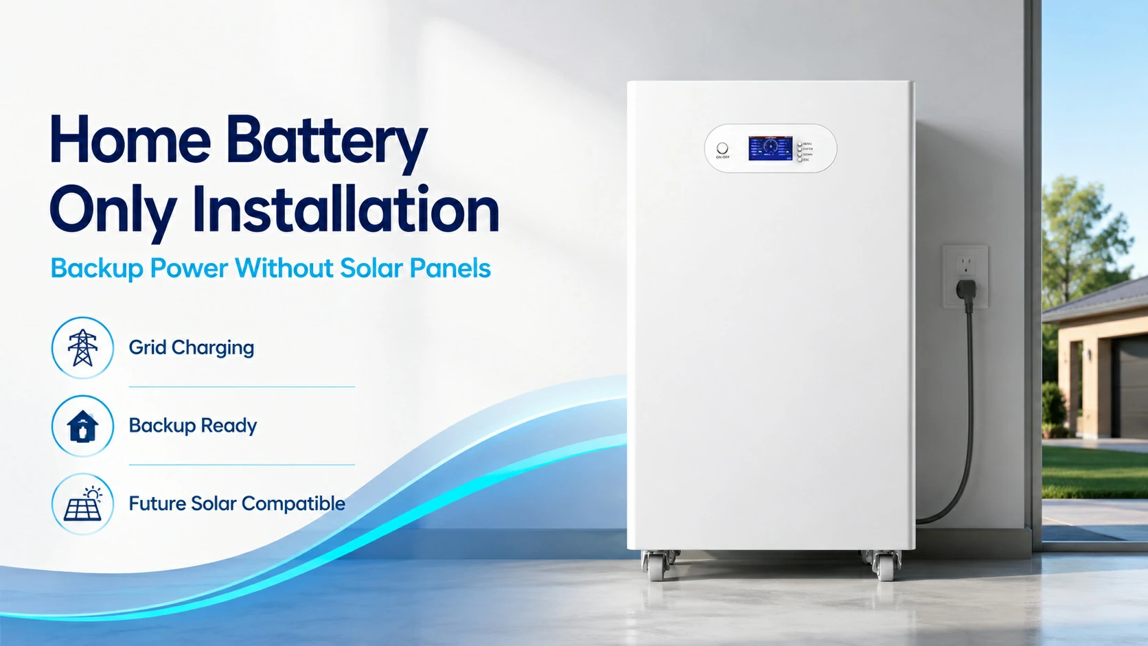 home battery only installation