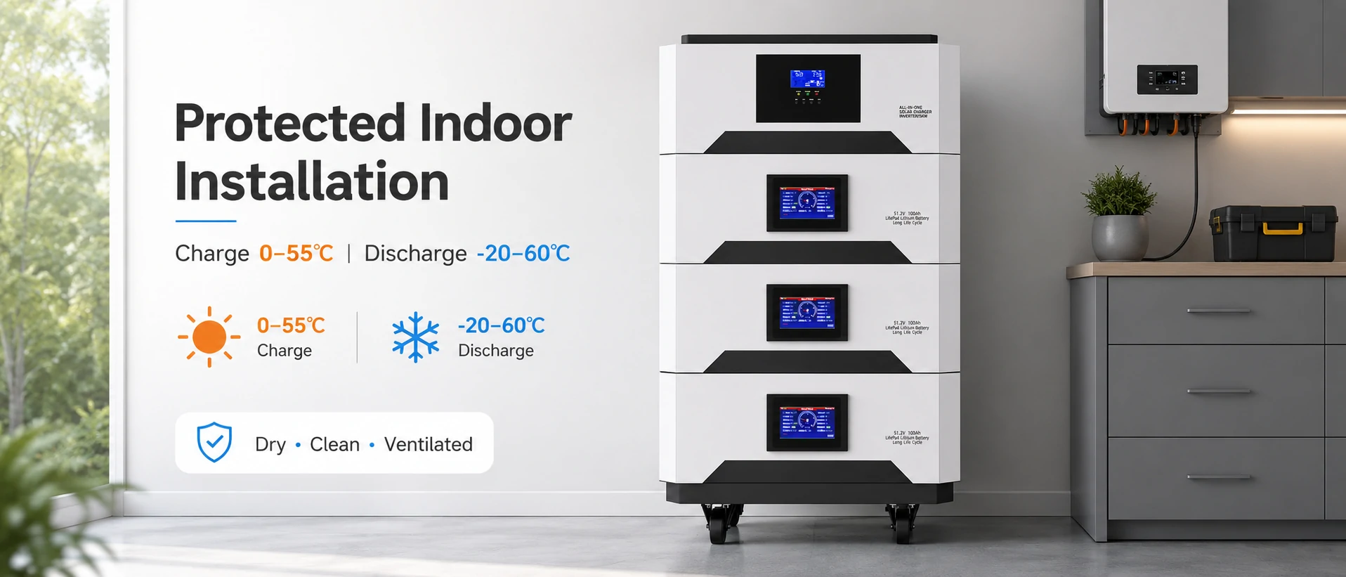 home solar battery storage with modular stackable units