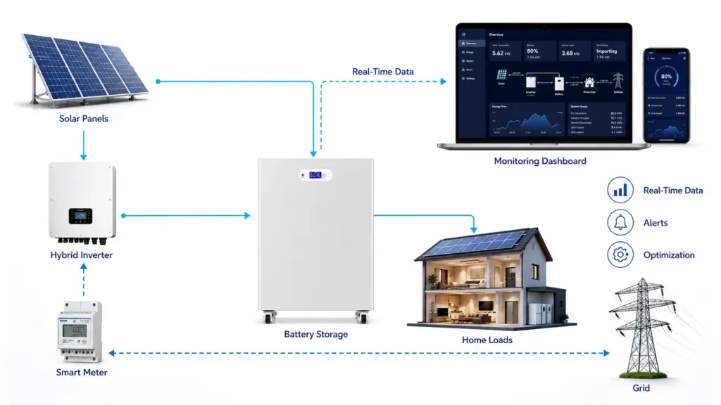 how does an energy monitoring system work