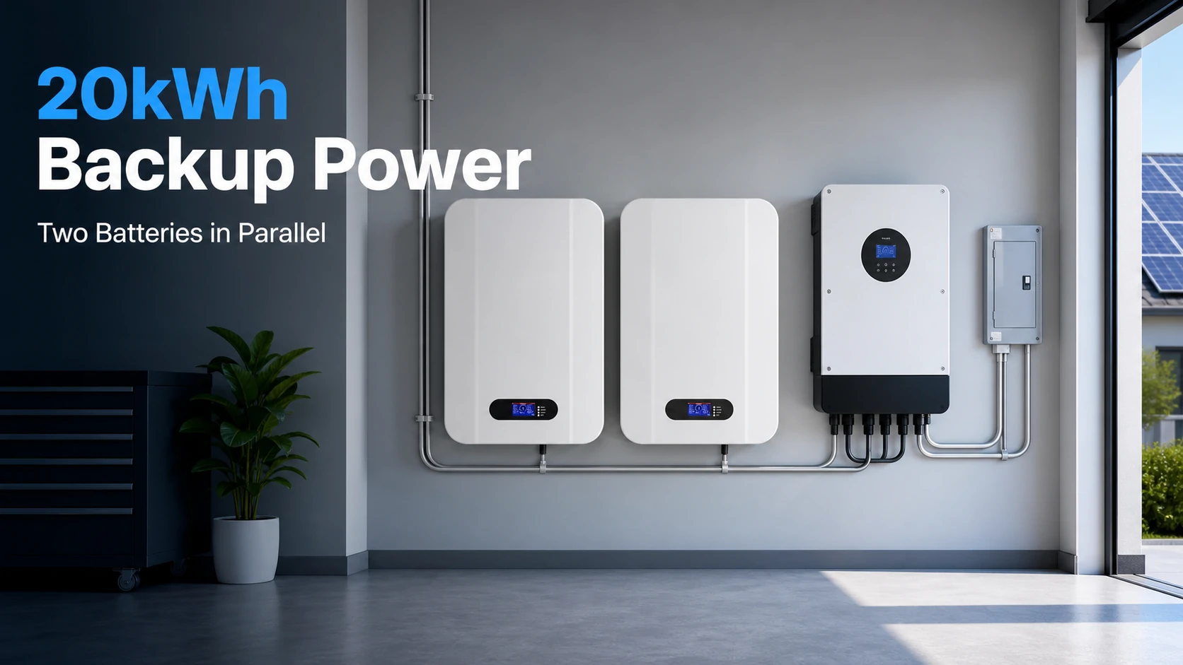 how long will a 20kW battery power a house