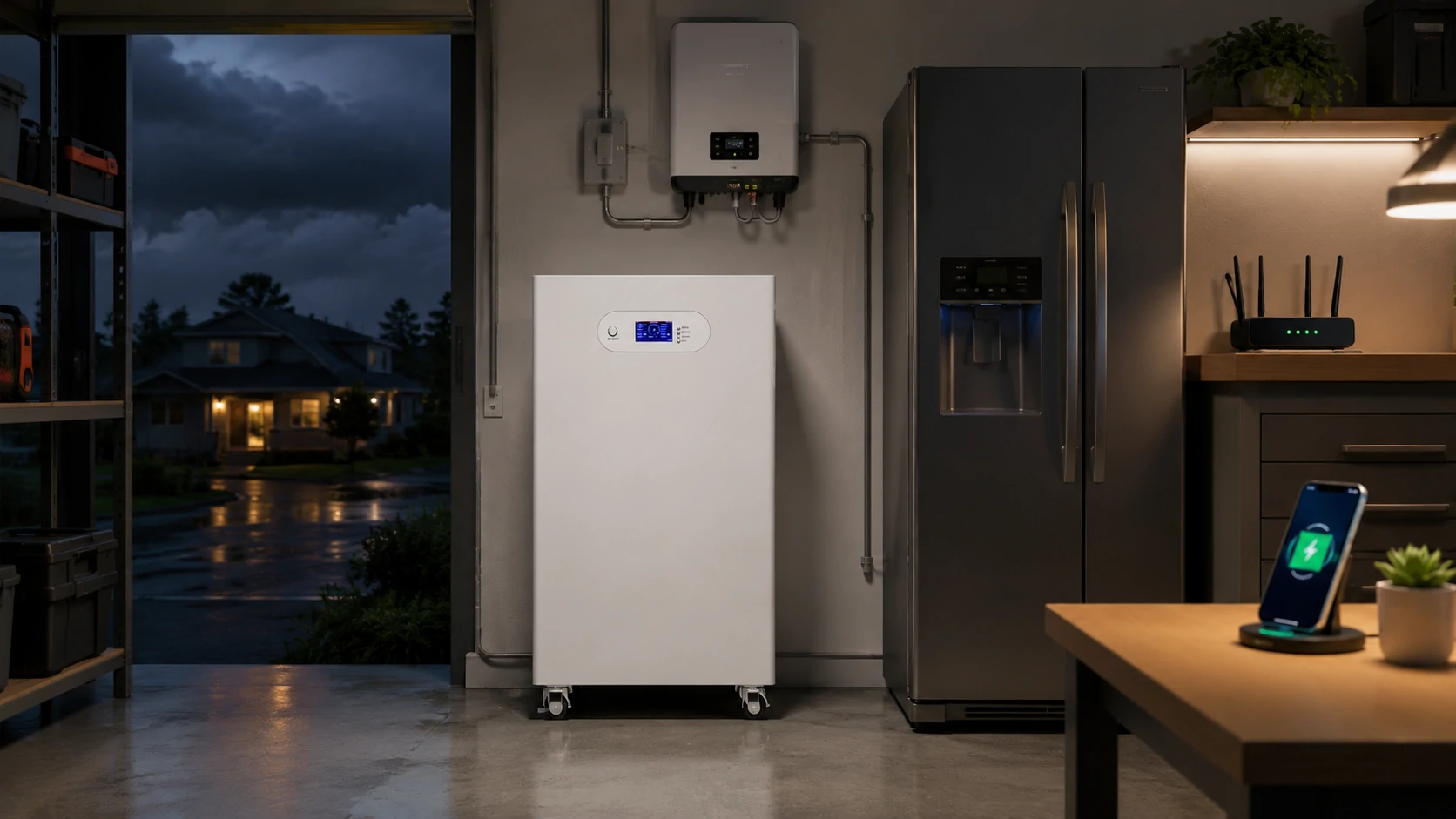 how long will a solar battery last during a power outage