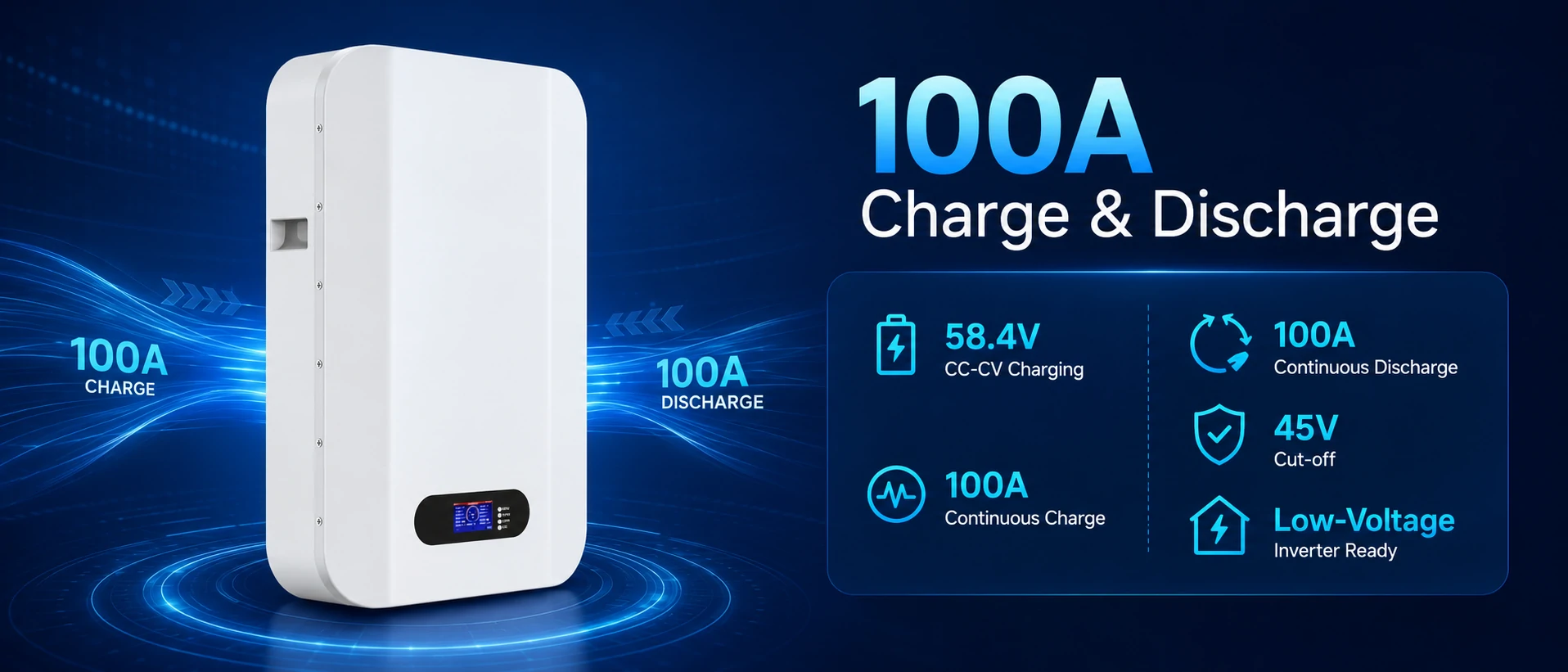 Powerwall 10 kWh Batterie, 100 A Lade-/Entladestrom