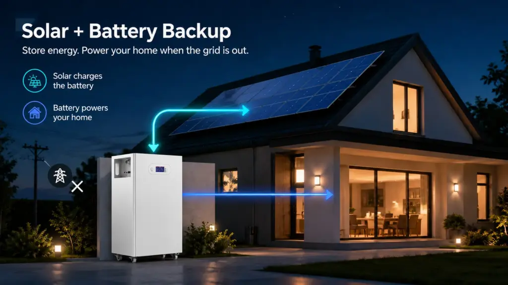 solar+ battery backup solutions