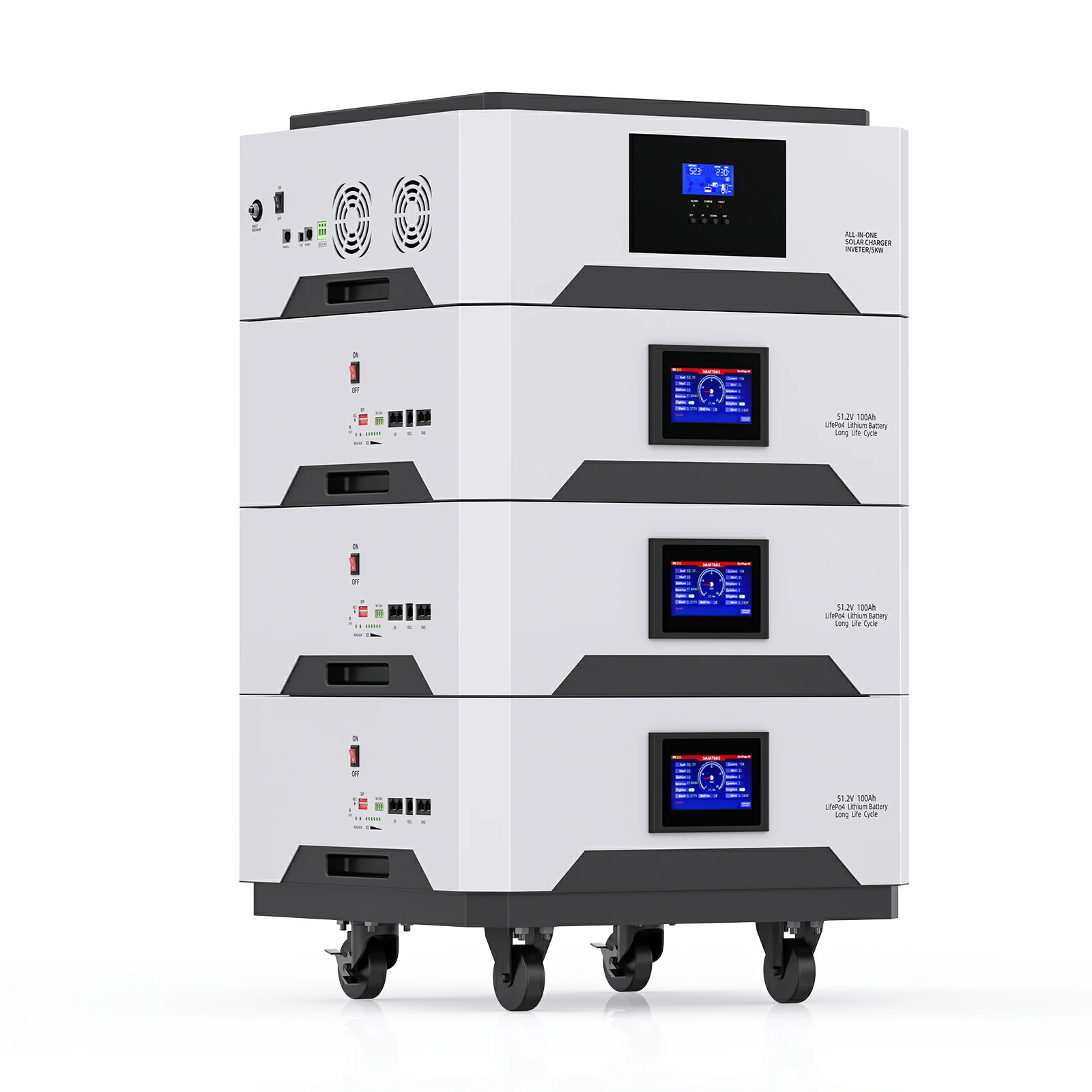 solar battery stackable