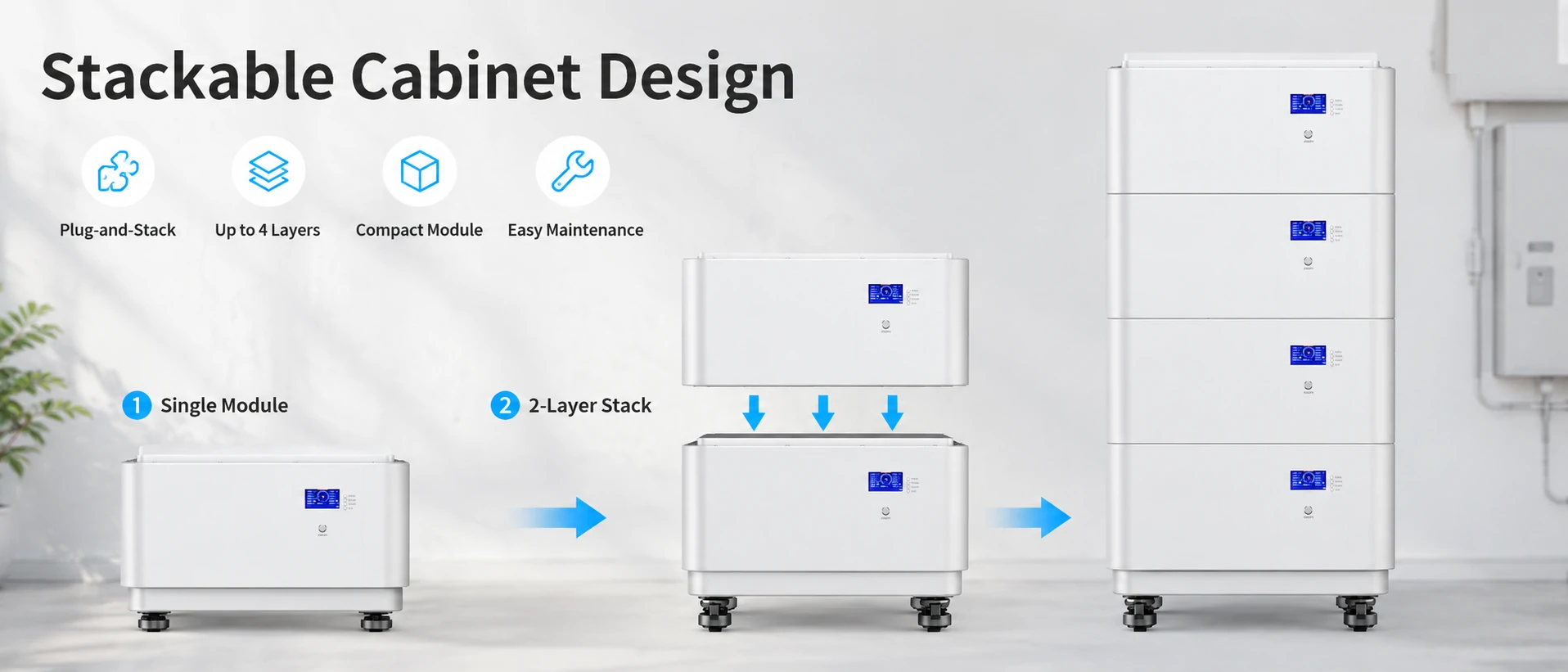 stackable battery storage stackable cabinet design