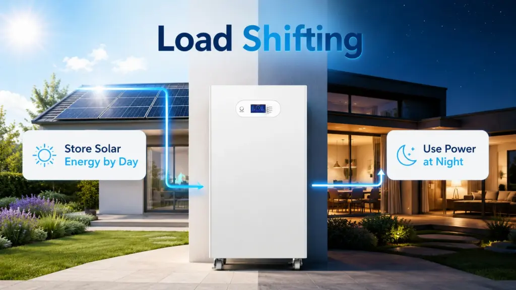 what is load shifting in solar battery