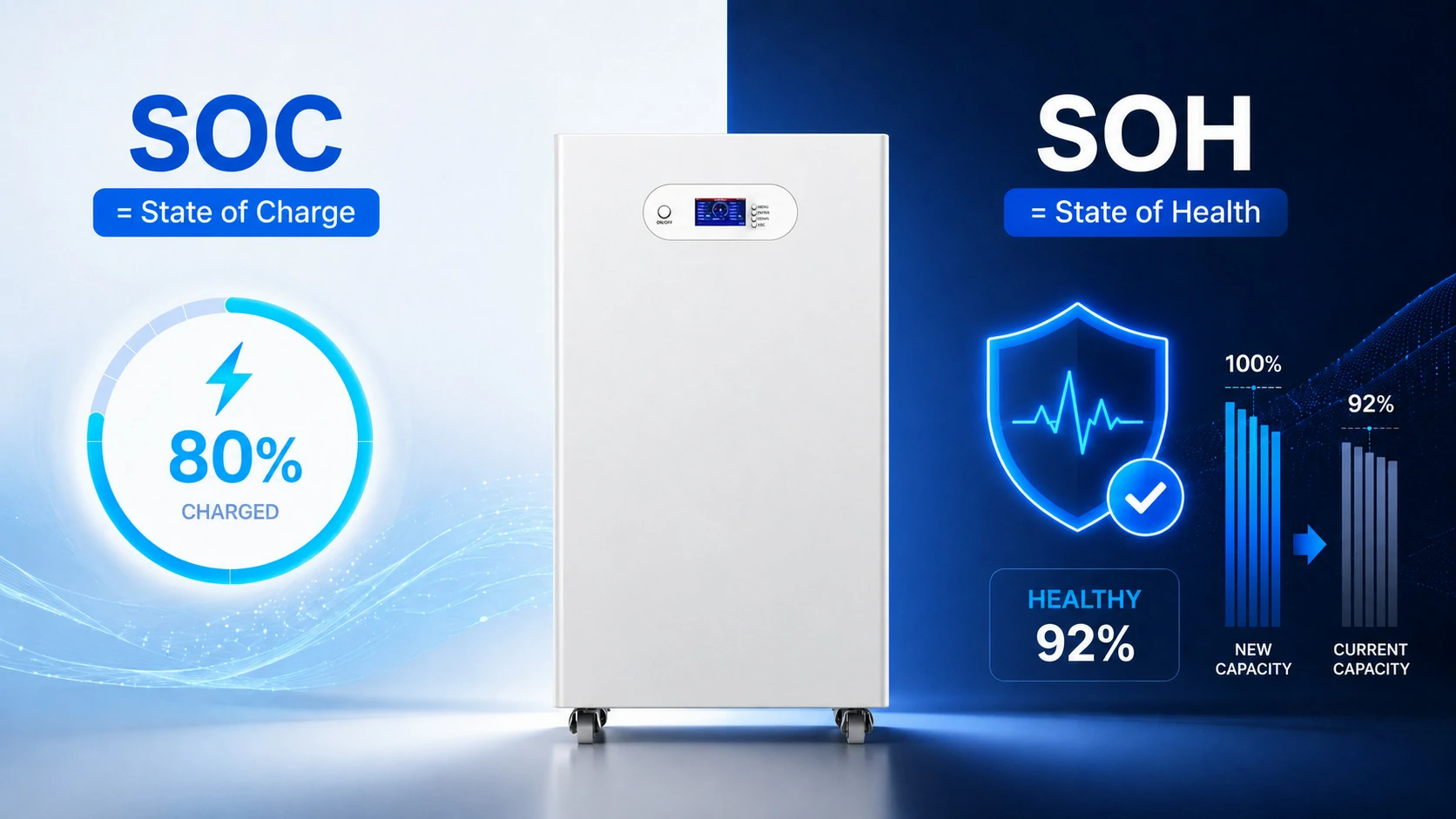 what is soh and soc in battery