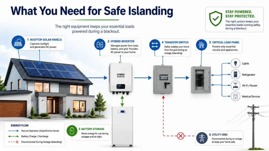 what you need for safe islanding