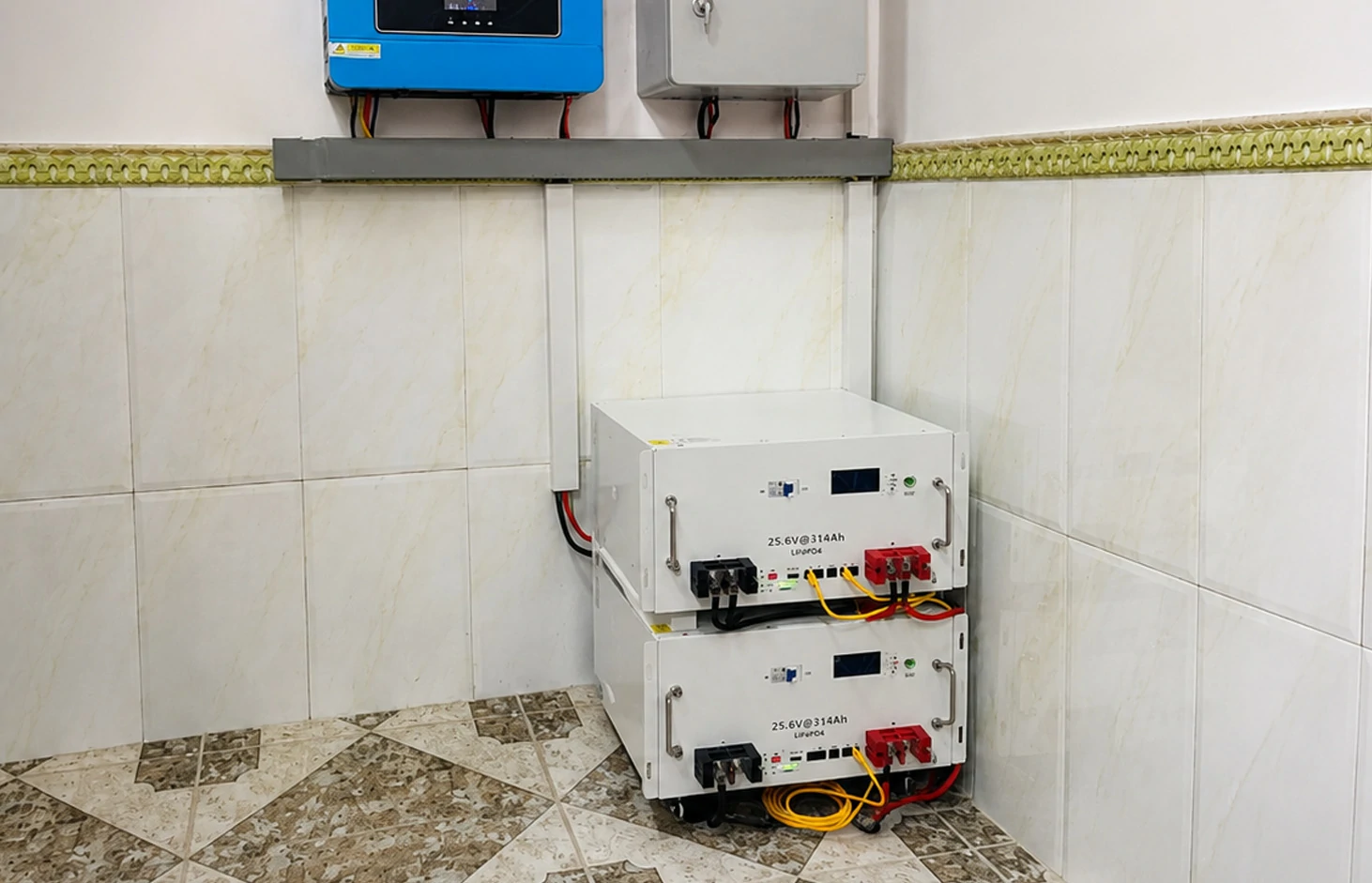 14kwh rack-mounted battery installation in belgium