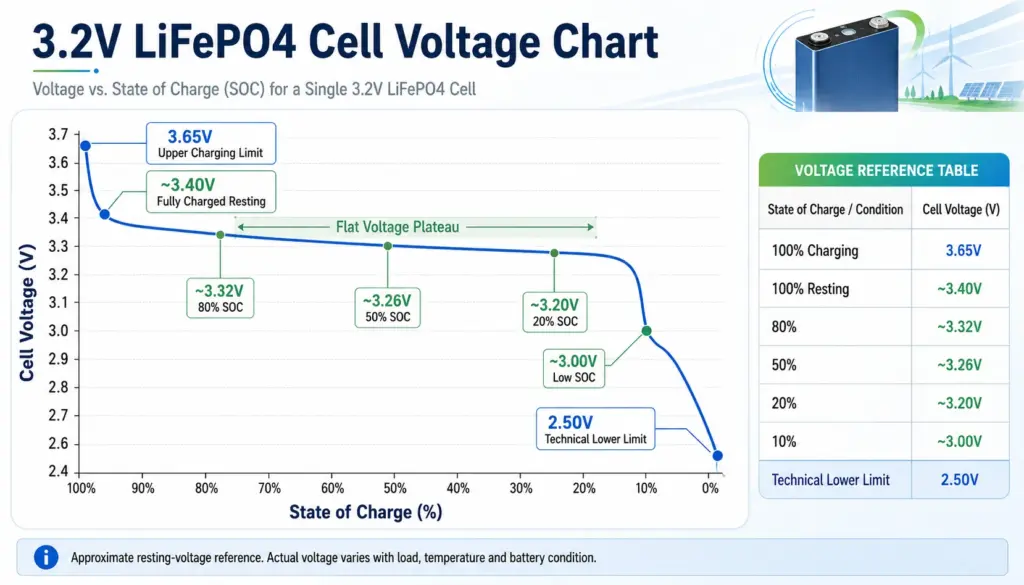3.2v lifepo4 cell voltage chart