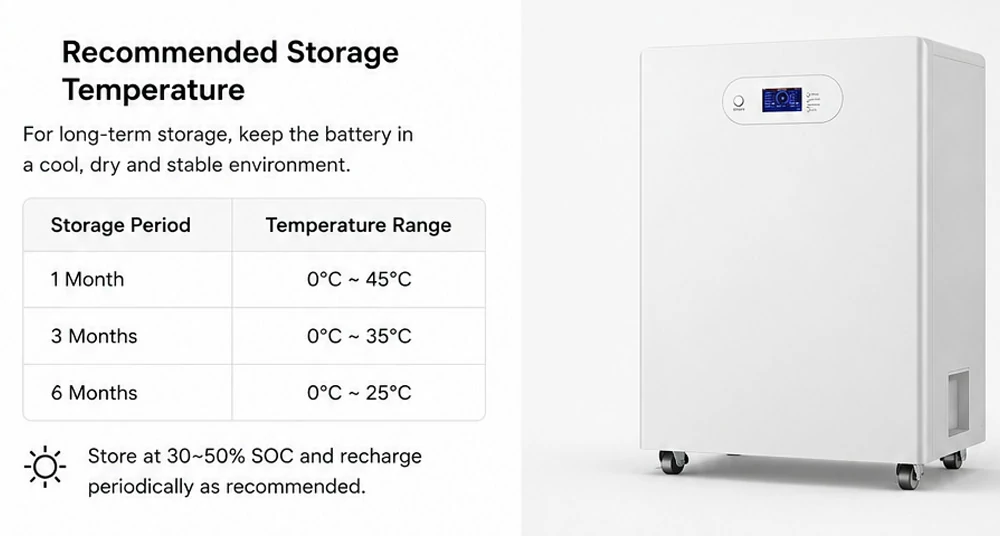 battery recommended storage temperature