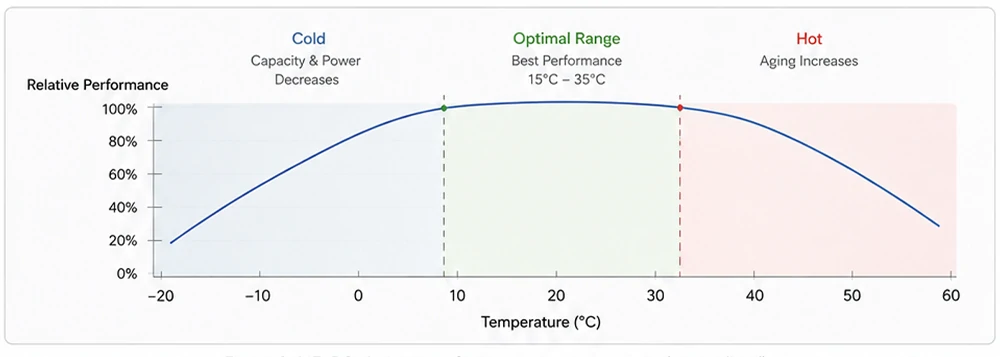 battery temperature vs. performance
