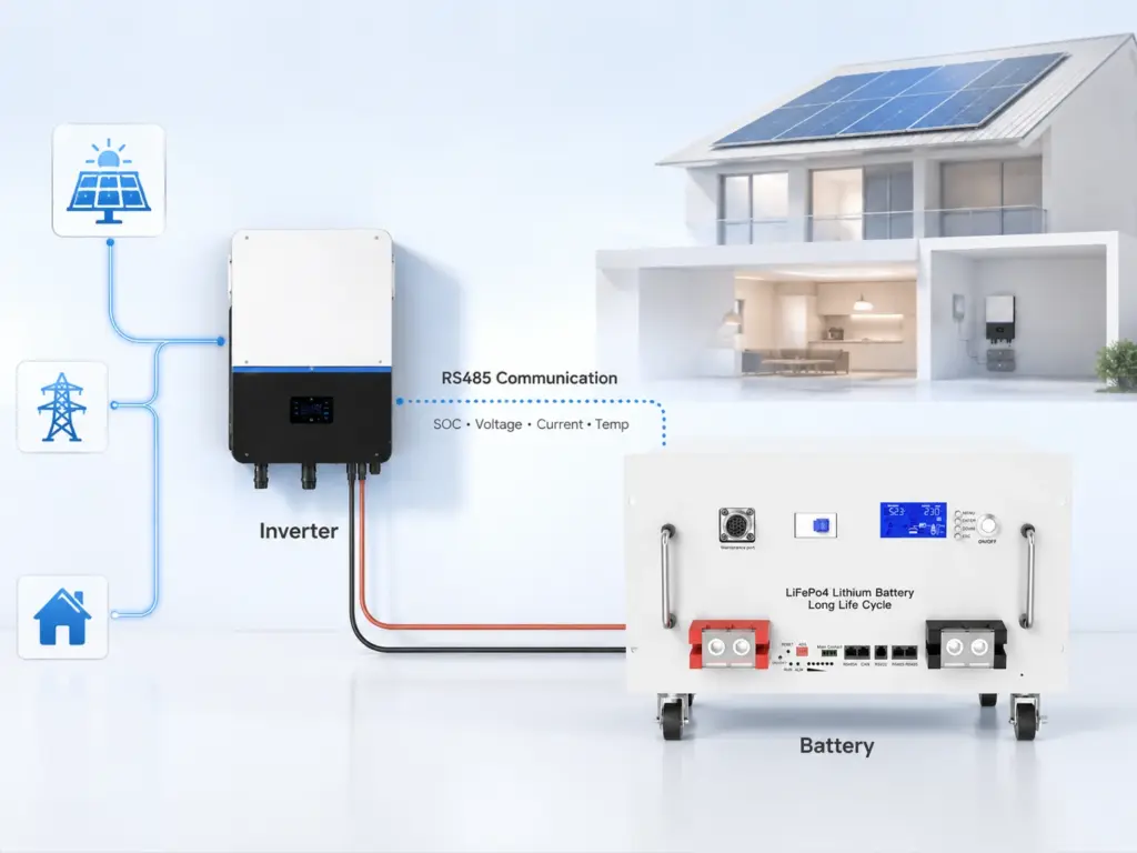 rs485 battery communication
