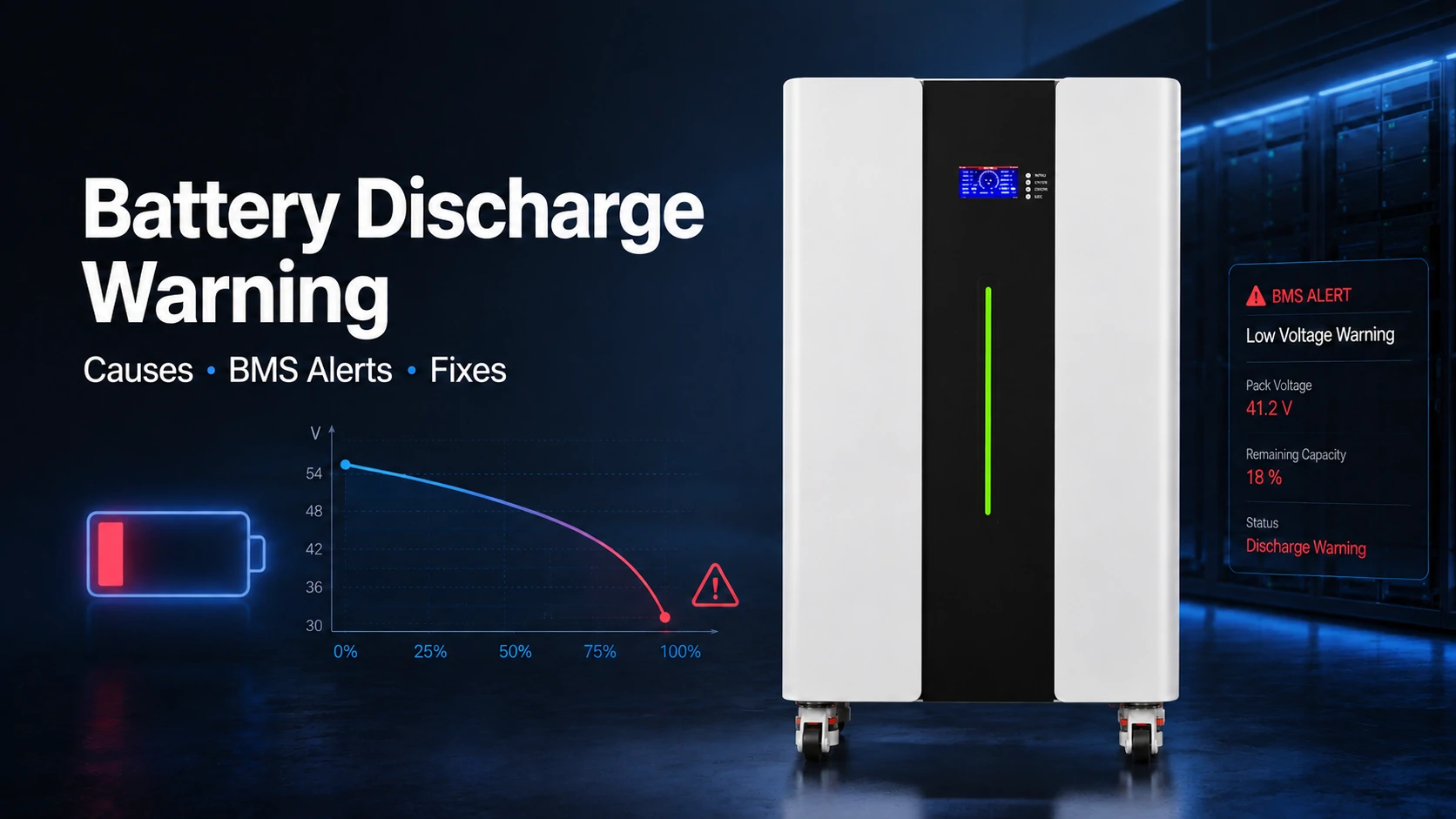 what is battery discharge warning