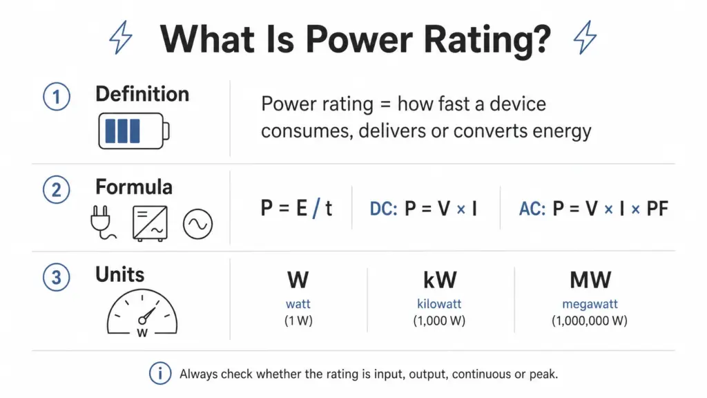 what is power rating