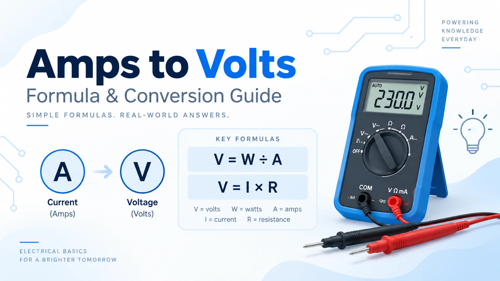 amps to volts calculator