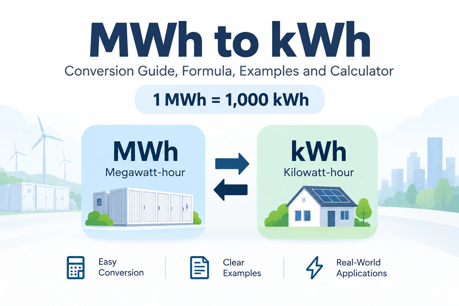 Convertisseur de mWh en kWh