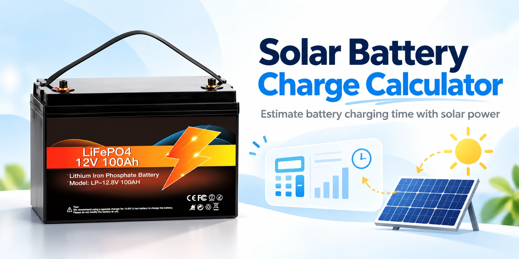 solar battery charge calculator