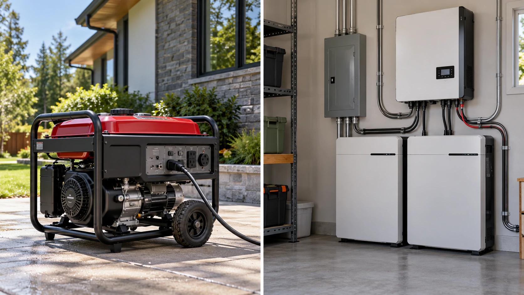 what is the difference between a generator and an inverter